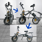 3 Wheel Foldable Electric Tricycle Bike High Speed Powerful 2 Pcs Battery 350W