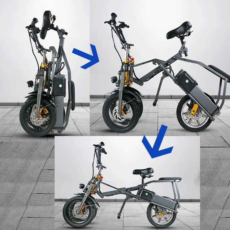 3 Wheel Foldable Electric Tricycle Bike High Speed Powerful 2 Pcs