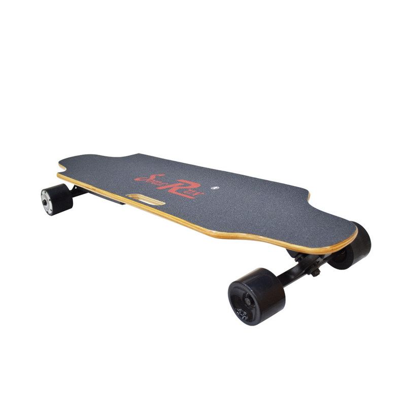 Professional Portable Electric Skateboard , Black Dual Motor Electric Longboard