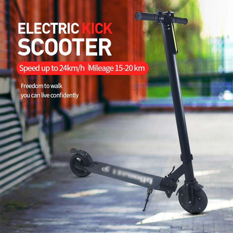 Foldable Powerful Electric Scooter LED Headlight Light Strip 25km/H Max
