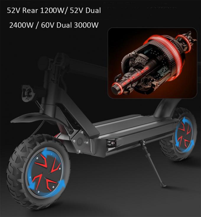 150kg Max Load Adult Electric E Scooter 60 80km 3600W