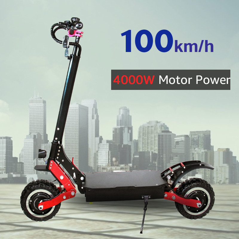 70V 4000W Powerful Electric Scooter , Off Road Kick Scooter 11 Inch
