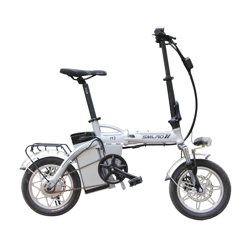 14 Inch Mini Aluminium Electric Bike , Folding Single Speed Electric