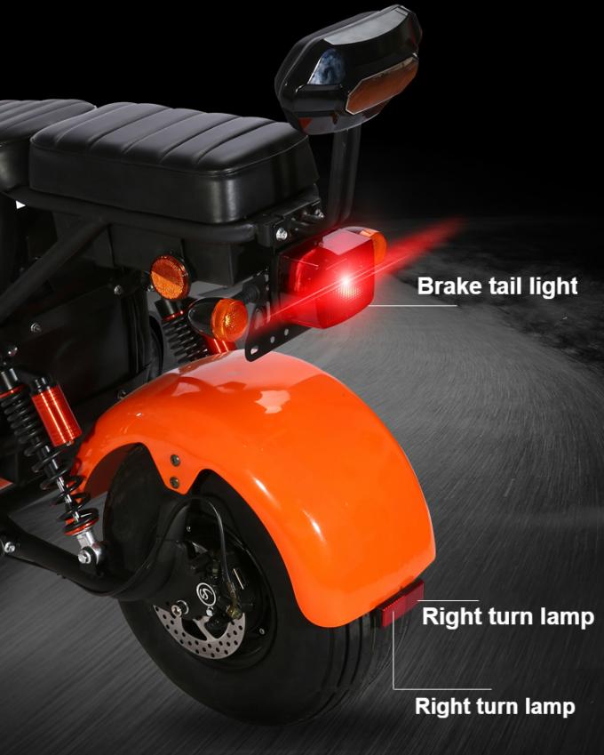 Fat Tire Harley Citycoco Electric Scooter 2000w 2 Wheel Long Range 13